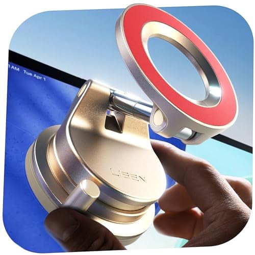 LISEN MagSafe Magnetic Car Mount (Gold Red) Deal