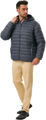 Hawke & Co Men's High Pile Fleece Lined Puffer Jacket