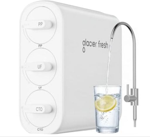 GLACIER FRESH GFU06 0.01μm Ultra Filtration Under Sink Water Filter System Deal