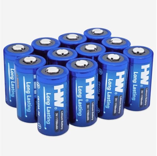 HW CR123 Lithium Batteries 1700mAh 12-Pack Deal
