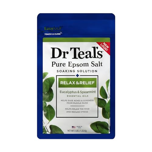 Dr Teal's Pure Epsom Salt Soak Eucalyptus & Spearmint 3lb