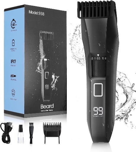 Beatslm Cordless Waterproof Beard Trimmer Deal