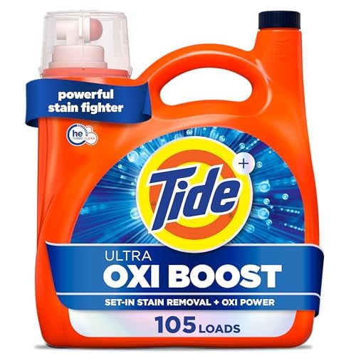 Tide Ultra Oxi Boost Liquid Laundry Detergent 148-Oz (105 Loads)