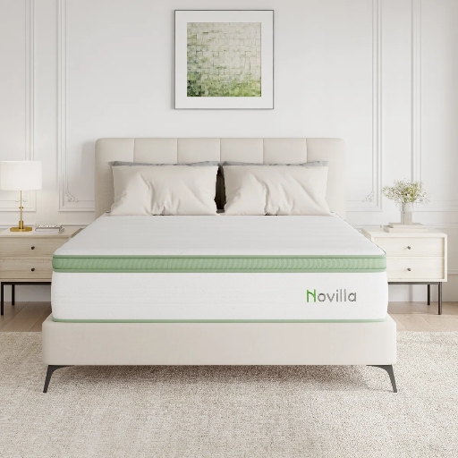 Novilla 14" Queen Medium Cooling Gel Memory Foam Hybrid Mattress Deal