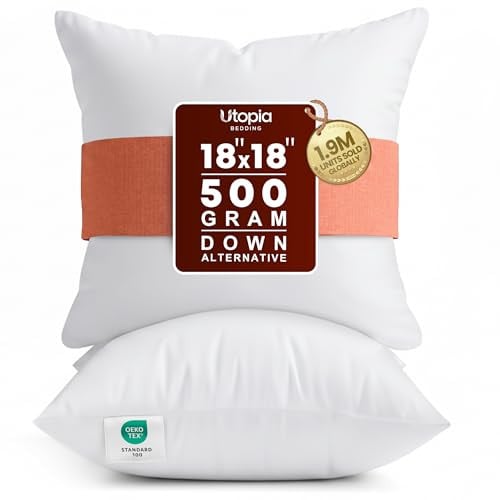 Utopia Bedding Throw Pillows Insert 16x16 Inch Deal