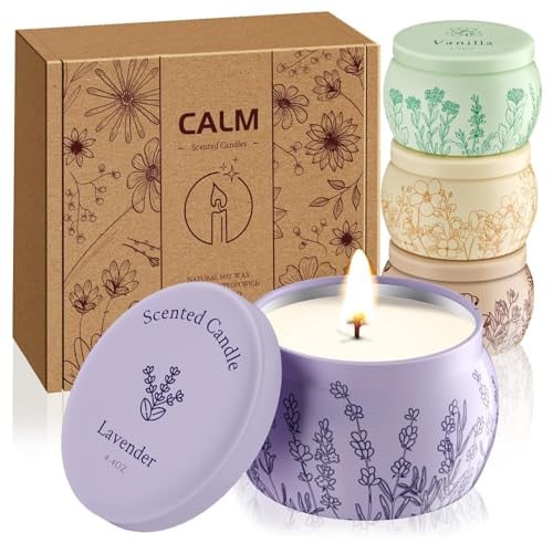Scented Candles Set 17.6oz 4-Pack