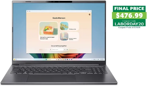 Acer Aspire 16" Laptop Core Ultra 5 16GB RAM 1TB SSD Arc Refurbished Deal