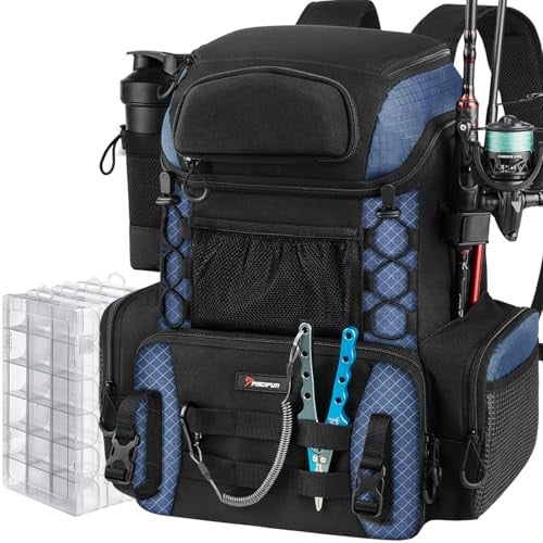 Piscifun Fishing Tackle Backpack 42L with Rod Holders & 4 Tackle Boxes Deal