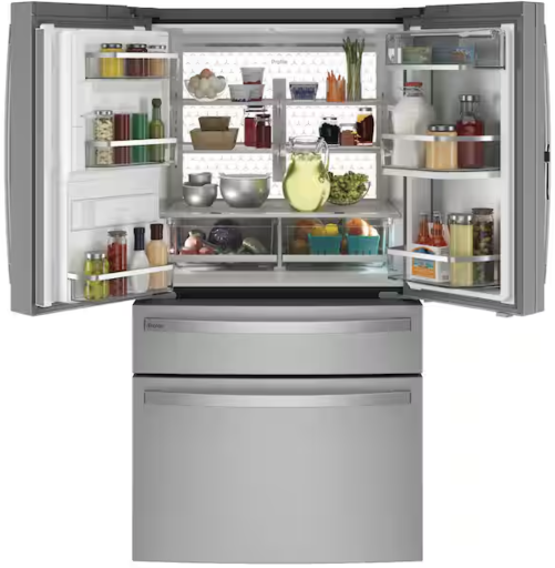 GE Profile 27.9 cu. ft. Smart 4-Door French Door Refrigerator with Door-in-Door