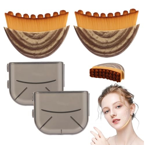 2 PCS Lymphatic Contour Face Brush