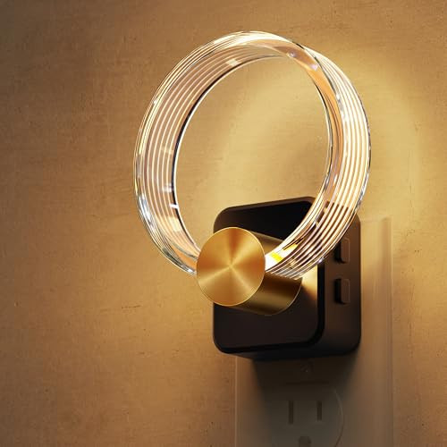 L LOHAS LED Dimmable Plug-In Night Lights w/ Light Sensor 3000K