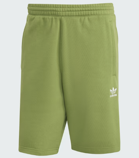 adidas Men's Trefoil Essentials Shorts (Tech Olive)