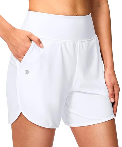 5" G Gradual Women's High-Waisted UPF 50+ Swim Board Shorts w/ Pockets & Built-In Liner Deal