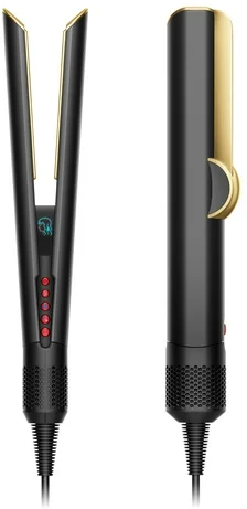 Restored Dyson Airstrait Straightener Onyx Black/Gold (Refurbished)