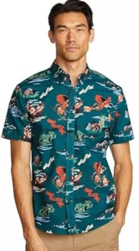 Eddie Bauer Men's Short-Sleeve Baja Shirt