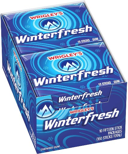 10-Pack 15-Count Wrigley's Winterfresh Chewing Gum
