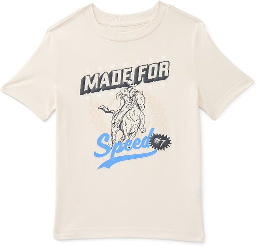 Wonder Nation Little Boys Graphic Tee with Short Sleeves, Sizes 4-10 Deal