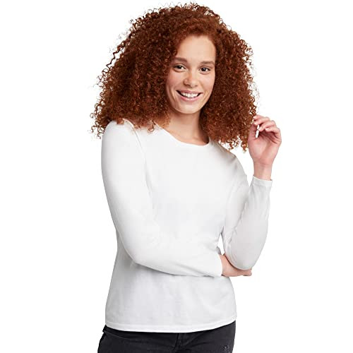 Hanes Women's Originals Long Sleeve Cotton T-Shirt