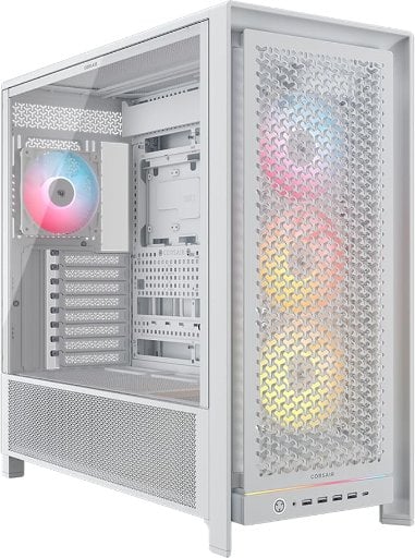 Corsair Frame 5000D RS ARGB Modular Mid-Tower PC Case (White) Deal