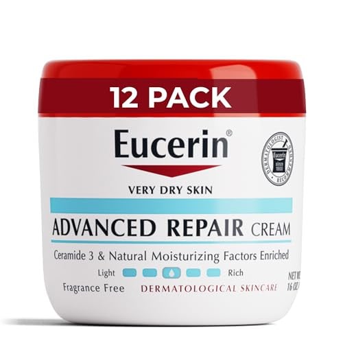 Eucerin Advanced Repair Body Cream, 16 Oz Jar, 12-Pack Deal