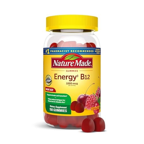 150-Count 1000 mcg Nature Made Vitamin B12 Gummies (Cherry & Mixed Berry)