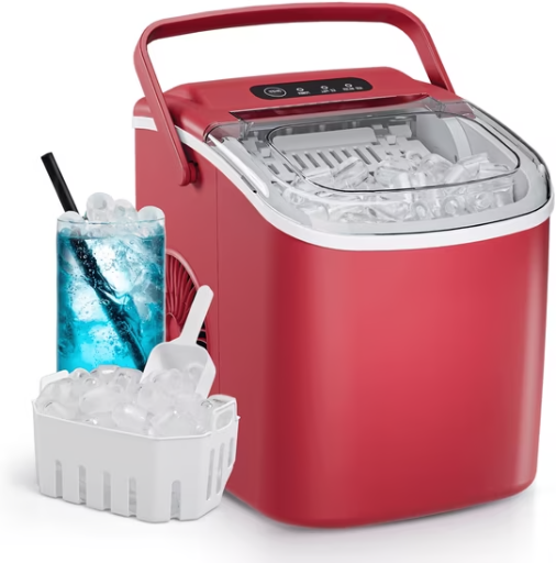 Simzlife 26 lbs/24H Countertop Ice Maker Machine