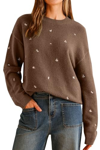 Arach&Cloz Wool Blend Relaxed Fit Sweater