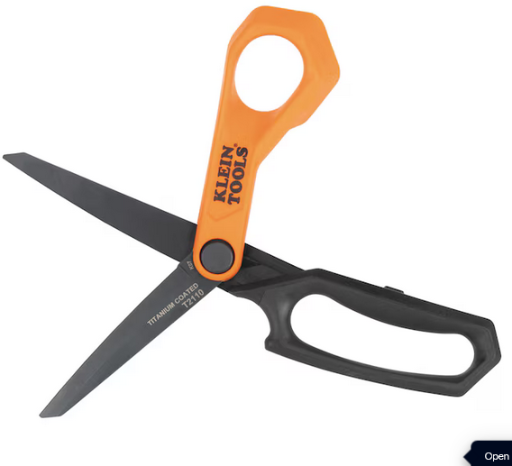 Klein Tools Titanium-Coated Professional Shears 10 inch