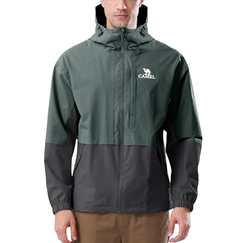 CAMEL Men's Rain Jacket