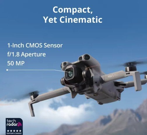 DJI Mini 5 Pro Fly More Combo (DJI RC-N3) Vlog Camera Drone 4K/60fps HDR Video Deal