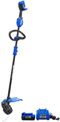 Kobalt QUIET TECH 24-volt 15-in Straight Shaft Battery String Trimmer 4 Ah Deal