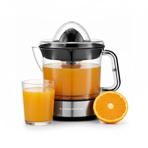 OVENTE Electric Citrus Juicer Machine w/ 2 Cones