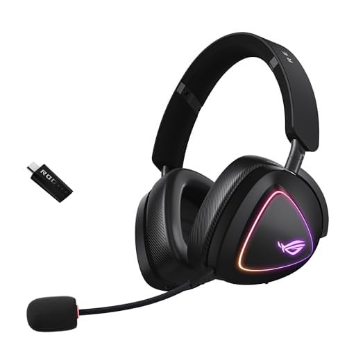 ASUS ROG Delta II Wireless Gaming Headset with Detachable Mic - Tri-Mode