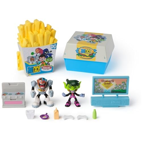 Spin Master DC Comics Teen Titans Go! Kitchen Chaos Playset w/ Beast Boy & Cyborg Figures Deal
