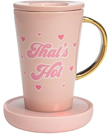 Paris Hilton Electric Mug Warmer Set, 14-Oz Ceramic Mug Deal