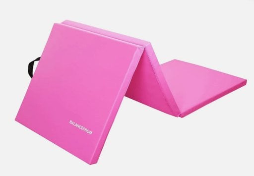 BalanceFrom Fitness GoGym Folding 3-Panel Exercise Gym Mat 6'x2'x1.5"