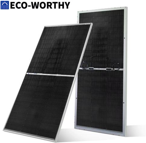 ECO-WORTHY 195W N-Type 18BB Bifacial Solar Panel