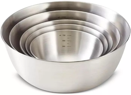 Art & Cook 5-Piece Nesting Stainless Steel Mixing Bowl Set Deal