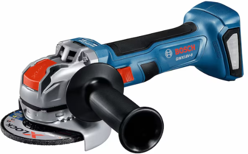 Bosch X-LOCK 4.5-in 18-volt 8-Amp Sliding Switch Brushless Cordless Angle Grinder