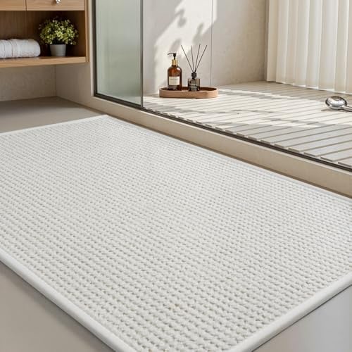 MontVoo Chenille Non-Slip Washable Bath Mat, 17" x 24" Deal