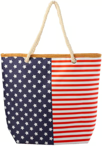 Renshun American Flag Beach Tote Deal