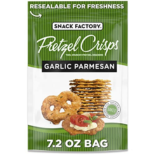 7.2-oz Snack Factory Pretzel Crisps (Garlic Parmesan)