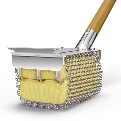 House Again Bristle-Free Grill Brush w/ Scraper & Wooden Handle Deal
