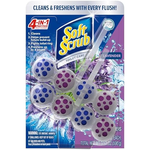 Soft Scrub 4-in-1 Rim Hanger Toilet Bowl Cleaner Lavender 2-Count Deal