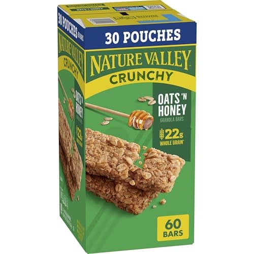 (Prime Deal) Nature Valley Crunchy Granola Bars 30-Count (60 Bars) Oats n' Honey Deal