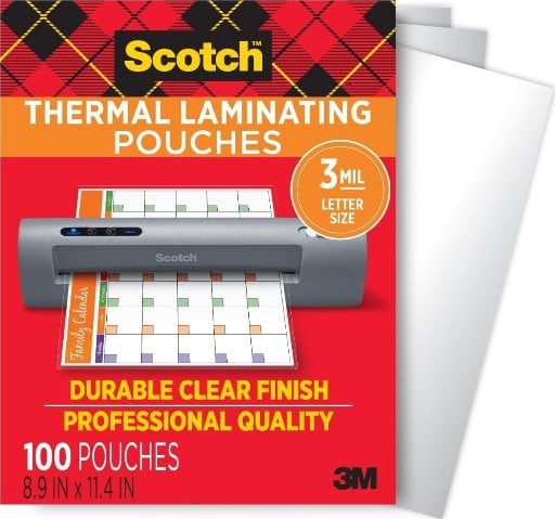 Scotch Thermal Laminating Pouches, Letter Size, 100-Pack Deal