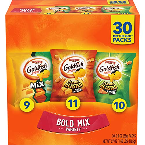 Goldfish Crackers Bold Mix Variety 30-Pack