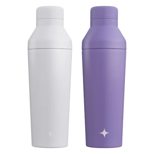 JoyJolt 20oz. Triple Insulated Cocktail & Protein Shakers 2-Pack Deal