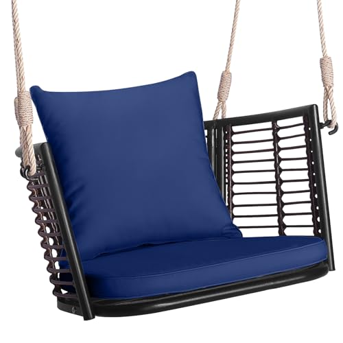 HAPPYGRILL Porch Swing Patio Hanging Chair with Cushion & Back Cushion Deal