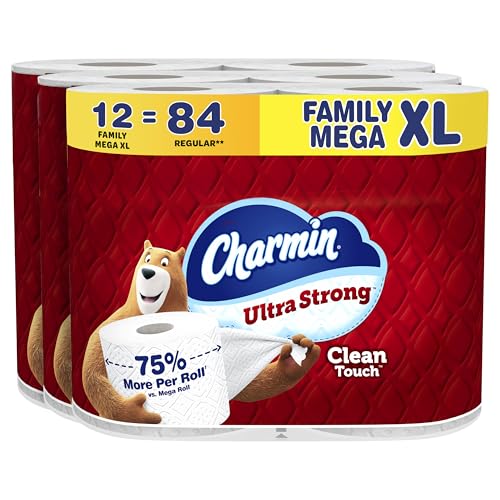 Charmin Ultra Strong Toilet Paper 12-ct Family Mega XL Rolls Deal